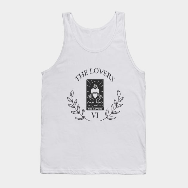 minimalistic the lovers tarot Tank Top by grafitytees